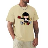 AC_DC Angus Young Hardrock Music Band Fan Male T Shirts Cartoon Graphic TShirts Cool Short Sleeve Clothing Streetwear T-Shirts#Color(3) S juoda