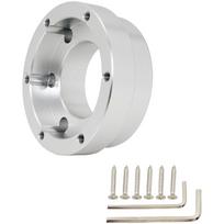 6-bolt Mount 70mm Racing Adapter Sim Racing Hub Aluminum Construction juoda