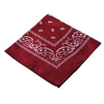 Stilingas paisley rašto kvadratinis bandanos galvos apdangalas Unisex Hiphopui prakaitą sugeriantis kaklaskaris brown
