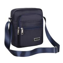 Men Small Crossbody Bag Multi-Pocket Sling Bag Waterproof Lightweight Shoulder Bag for Street Work Commuting 1 tamsiai mėlyna spalva