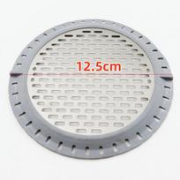 Anti-Clog Stainless Steel Floor Drain Cover & Hair Catcher white