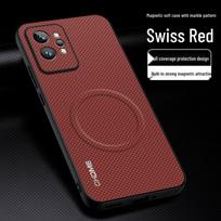Realme GT Neo 2 Case: Full-Coverage, Drop-Proof, Fashionable Magnetic Buckle with Mark Texture Realme GT Neo 2 brown