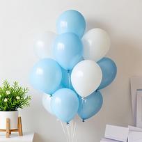 Light Blue Balloon Chain Set for Birthday Parties: Ideal for 18th, First, and Hundred Days Celebrations for Boys and Girls. gray