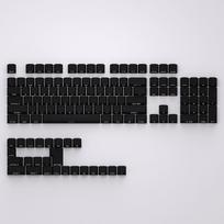 Black Side Engraved Translucent Keycap PBT 130 Key OEM Keyboard Keychain Compatible with 61/75/87/104/108 Mechanical Keyboards OEM keycaps balta