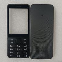 For Nokia 220 4G 2024 Full Complete Mobile Phone Housing Cover+English Keypad Repair parts Black (A) gray