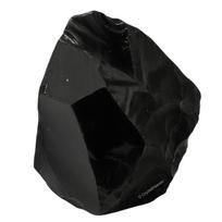 Sertifikuotas juodojo obsidiano kristalo gydymo neapdorotas akmuo black