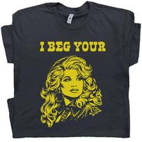 I Beg Your Parton Shirt Vintage Country Music T Shirt for Women Men Retro Nashville Tshirt Cute Sarcastic Saying Cool Cowgirl Graphic Tee 4XL yellow