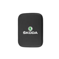 Automobilio odinė porankių kilimėlis Porankio apsauginis pagalvėlės padas Skoda Kylaq Elroq Octavia Enyaq Kamiq Scala Rapid Superb Karoq Fabia black