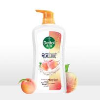 Dettol Refreshing & Moisturizing Shower Gel with Sweet Peach Scent white