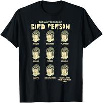 Rick and Morty Many Moods Of Bird Person T-Shirt S juoda