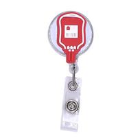 Portable Badge Holder Retractable Keychain Doctor Nurse Clip ID Card Badge Holder Badge Reel Clip 21 white