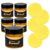 Beefix baldų atnaujintojas bičių vaškas medienai bičių vaškas baldams Beefix Beefix medienos atnaujintojas su kempine vaškas ir kondicionierius A white