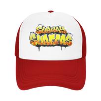 Subway Surfers funny game  Baseball Caps Outfits for Unisex Women  Adjustable Trucker Hat One Size white