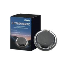 Electromagnetic Molecular Interference Antifreeze Device Portable Round Window Defogger Solar Power Supply Car Antifreeze Tools black