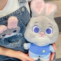 Zootopija Minkštas Pliušinis Judy Lėlė Lapinas Nick Lėlė Pliušinis Žaislas Mergaičių Dovana Lapinas Nick Triušis Pliušinė Q Versija Lėlė Gimtadienio Dovanos 35CM gray