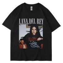 New Lana Del Rey Graphic Print T Shirt Men Women Hip Hop Vintage Streetwear Summer Short Sleeve Fashion T Shirt S juoda