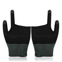 Two-finger Gaming Finger Sleeves Silver Fiber Anti-sweat Breathable Mobile Game Controller Finger Cots Seamless juoda