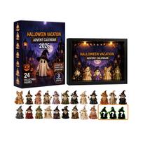 Acrylic Halloween Countdown Box - Surprise Toys with Light-Up Display, 3 Rare Collectible Variants One Size black