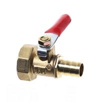 Joint Controller Ball Valve Red Handle Hose Barb Coupler  Water Oil Air Gas Fuel Male-G1/4-OD8mm