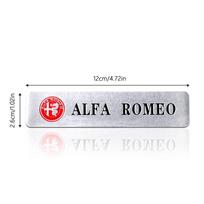 Car Sticker For Alfa Romeo 159 147 3D Aluminum Alloy Stickers Car Body Trunk Decoration Decal Auto Badge Emblem Car Styling For  IT1 white