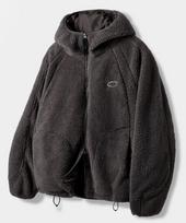 Dimitri Juoda Balaklava su Kapitonu ir Užtrauktuku_Sherpa Vilna Anglies Charcoal/2 (L) gray