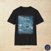 Black Mirror Tv Series T Shirt Vintage Streetwear Casual Stylish Homme Top For Everyday Wear Soft Versatile Graphic 4XL gray