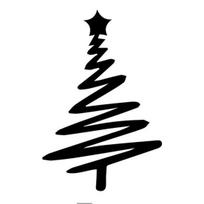 Metal Christmas Tree Wall Decoration Modern Minimalist Black Abstract Tree Wall Art E gray