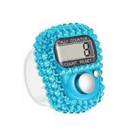 Lightweight Jewel Decorated Finger Counter for Effortlessly Counting in Workouts and Daily Activity Easy Counting Tasks 1 blue