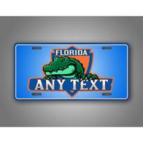 Personalized Florida Alligator Custom Text Auto Tag Dustproof & Waterproof (Only Decoration) balta