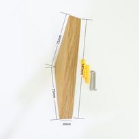 Cintre mural en bois pour vêtements, crochet pour manteau, porte-clé décoratif en bois naturel, chapeau Oak-1Pcs beige