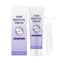 Hair Removal Cream 120G with Plastic Scraper Easy and Fast Painless Body Care Gentle Formula for Efficient and Long Lasting Smooth Skin one size balta