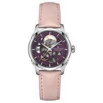 HAMILTON Jazz Series Automatic Mechanical Movement 50 Meters Waterproof Fashion Watch 36mm Skeleton Dial Stainless Steel Case Cowhide Strap H32265801 deimantas