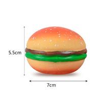 Ultra-Soft Hamburger Stress Relief Toy Squishy Pinching Cookies for Anxiety Relief Office Relaxation Decompression Accessory beige