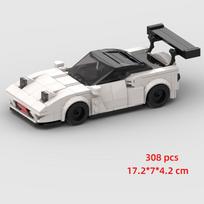 MOC Technique Car City Speed Sports Car IE Building Blocks Carro Rennau Voiture Vehicle Racing Toys Gift New 2024 black