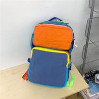 Schoolbag: Rainbow Dopamine Series Summer Children's Casual Backpack, Boys and Girls, Campus, School, Outdoor Outings, and Outings orange