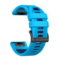 Silicone 22mm 26mm Quickfit Strap For Garmin Watch Fenix 8 51 47mm 8PRO E 7X 7 Pro 6X 6 Pro 5X 5 Plus Enduro 3 2 Strap Bracelet QuickFit 22mm blue