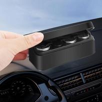 Automobilio laikymo monetų piniginė taupymo dėžutė euro monetų bankui monetų laikiklis plastikinių piniginių laikikliai seifai pinigų organizatorius juoda