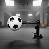 Futbolo kamuolio valdymo treniruočių futbolo įrankis vaikams ir suaugusiems įgūdžių lavinimui black