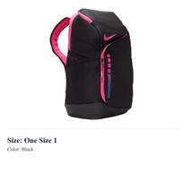 Nike Hoops Elite Kuprinė Kay Yow 2023 Krepšys 32L Vyriška Kuprinė Juoda Fierce Pink DX9786-011 One Size 1 juoda