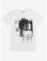 Trippie Redd Black amp White Sketch T-Shirt printed on a new fabric material XXXL white