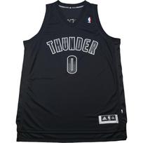 Adidas X NBA Collaboration Oklahoma City Thunder Swingman Fan Edition Russell Westbrook Fashion Comfortable Soft Basketball Jersey 7591A-3CU-K91071 2XL gray