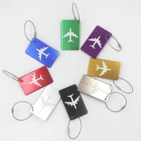 Aluminum Alloy Luggage Tag - Durable Metal Suitcase and Baggage ID Tag žalia