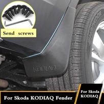 4Pcs For Skoda KODIAQ 2016 2017 2018  Splash Guards Mud Flap Mudguards Fender Exterior Accessories Decorative Tires For  KODIAQ fender gray
