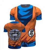 Women Men's Short Sleeve Tshirt Dragon Ball Fitness Clothing New Men Tee Shirt Cosplay T-Shirt XS blue