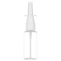Plastic Pump Mist Spray Bottle Nose Dropper Bottles Refillable Container Empty Nasal Sprayer Transparent 30ml white