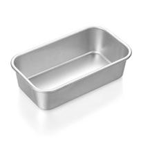 Kitchen Gadgets Non Stick Toast Mould Loaf Pan Baking Bread Pan Aluminum Alloy Pastry Box 128x70x38mm gray