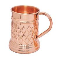 Unikalaus dizaino gryno vario puodelis su varine rankena 600 ML brown