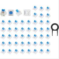 Mechaniniai Klaviatūros Jungikliai 3 kontaktų Tactile skirti RGB Mechaninėms Klaviatūroms Suderinami su Dauguma Modelių 45 62 70 VNT white
