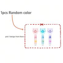 1pcs/3pcs Soul Color Pen Type Glue Tape Transparent Gradient Colors Mini Portable Sized Adhesive Tools for DIY pink