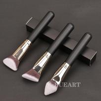 DailyQueen 30PCS High Quality GOAT Natural Hair PROFESSIONAL Pink White Black Makeup Brush Set Private Label Make up Foundation regular size black